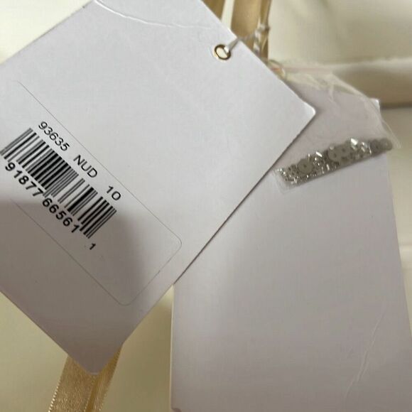 Mac Duggal Embellished One Shoulder Draped Gown 93635 Ivory Size 10 Nwt - Picture 7 of 11